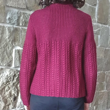 Connie Plus - Cable and Rib Jacket