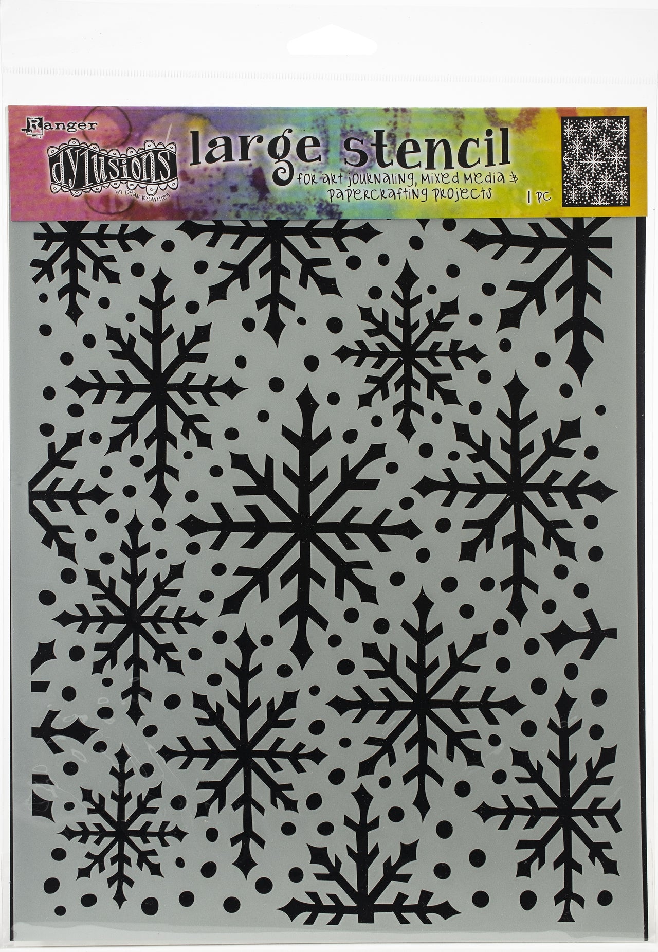 Ranger Dyan Reaveley's Dylusions Stencils 9"X12" - Snowflake