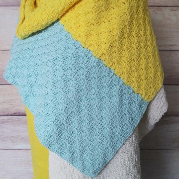 Lightweight C2C Geometric Shawl