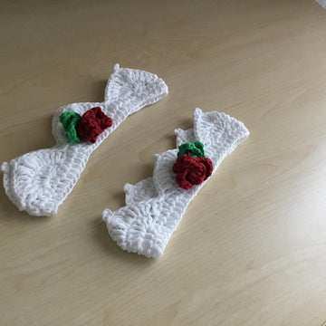 Baby Boot Bootie & Crown Set N 284