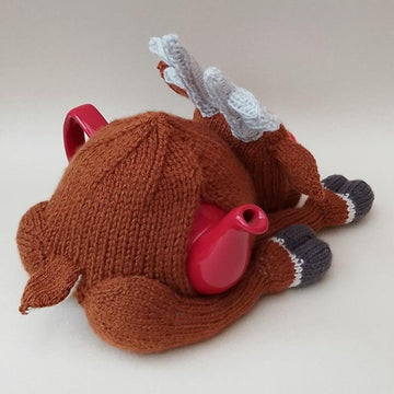 Christmas Knackered Reindeer Tea Cosy