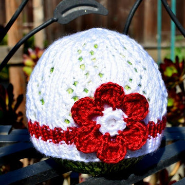 Zigzag Lace Baby Hat
