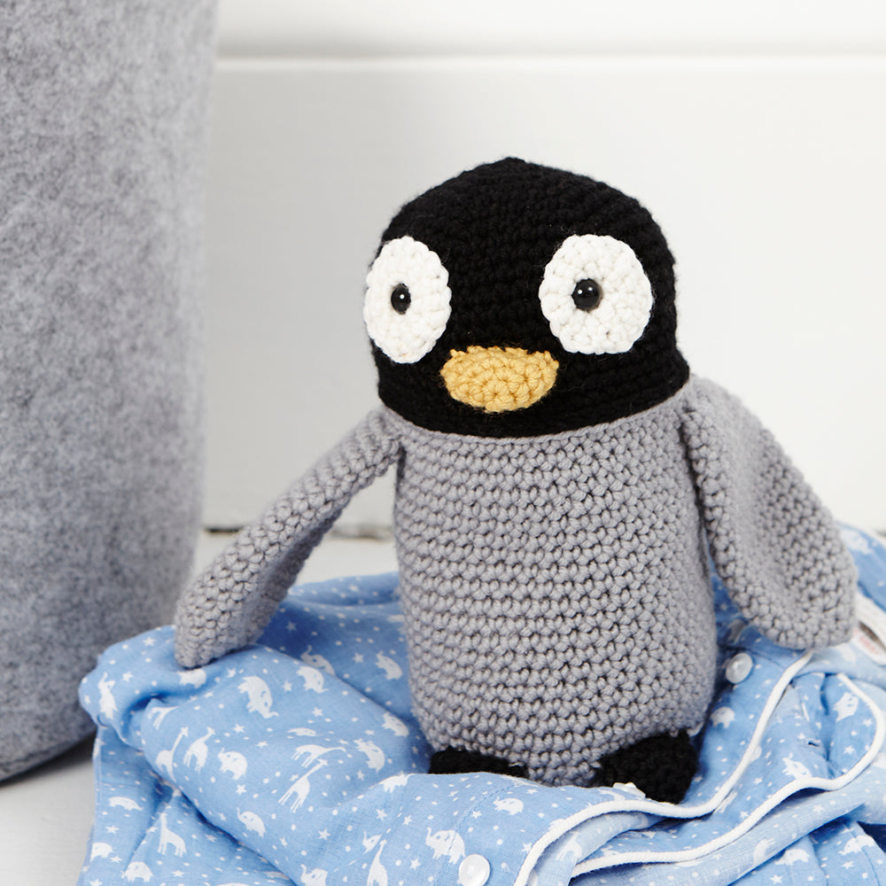 Perry the Penguin - Toy Crochet Pattern for Kids in Debbie Bliss Rialto DK