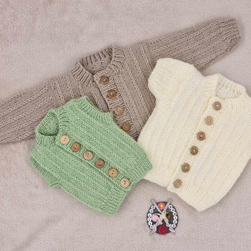 122. Boy's waistcoat & Cardigan