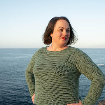 Crochet Crew Neck Sweater