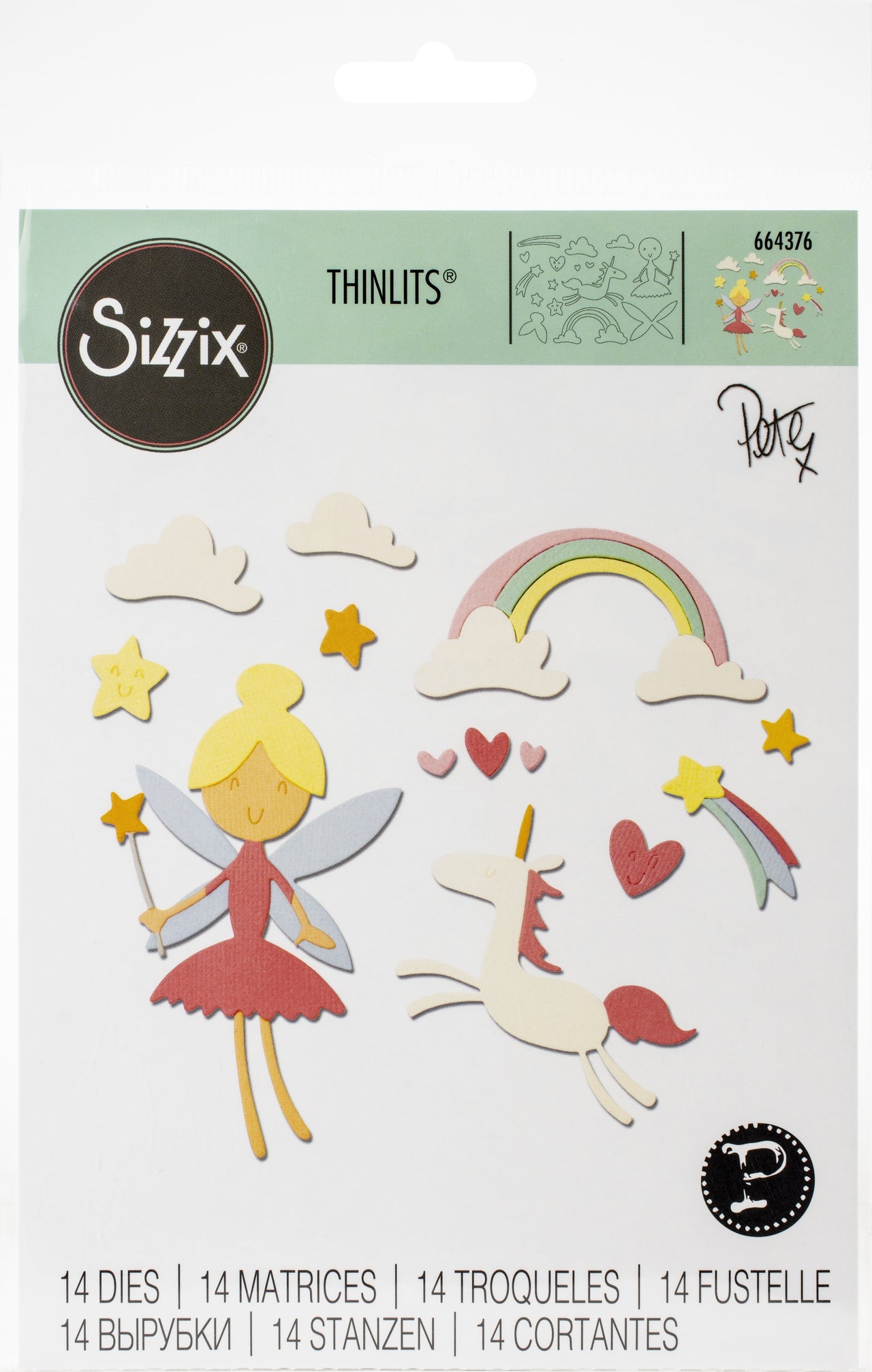 Sizzix Thinlits Dies By Pete Hughes 14/Pkg - Fantasy