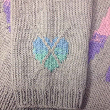 All You Knit Is Love Heart-Gyle Sweater