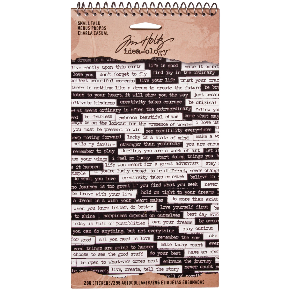 Advantus Idea-Ology Spiral Bound Sticker Book 4.5"X8.5" - Small Talk