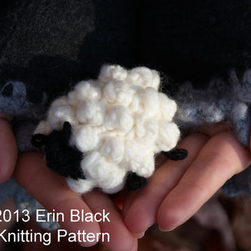 Chunky Knit Sheep Toy Ornaments, 2 sizes (approx. 3" and 5")