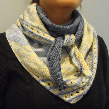 Linen blend shawl