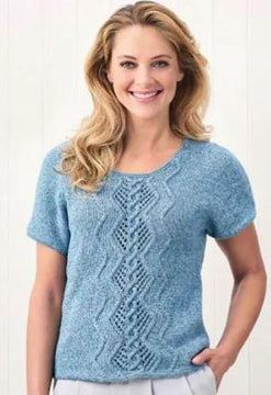 Denim Cable Panel Top