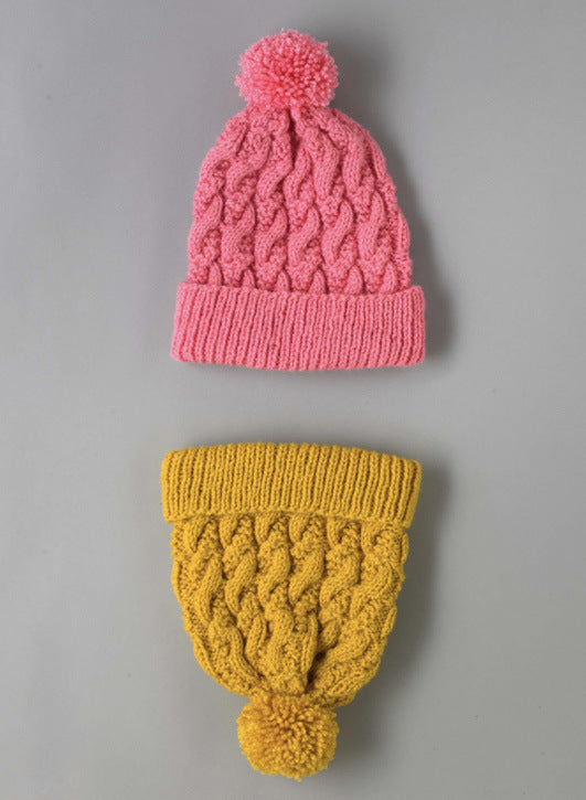 Modern Cable Hat - Free Knitting Pattern for Women in Paintbox Yarns Simply Aran by Paintbox Yarns