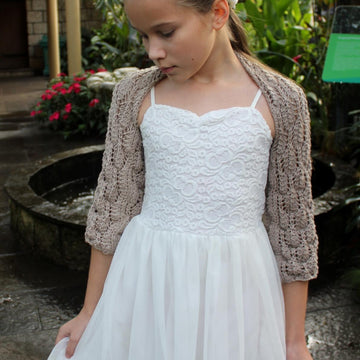 Feather lace shrug