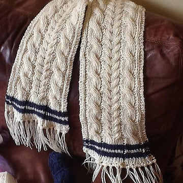 Cricket Sweater Cabled Scarf