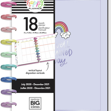 Happy Planner 18-Month Dated Medium Planner 7.75"X9.75" - All The Seasons, July 20