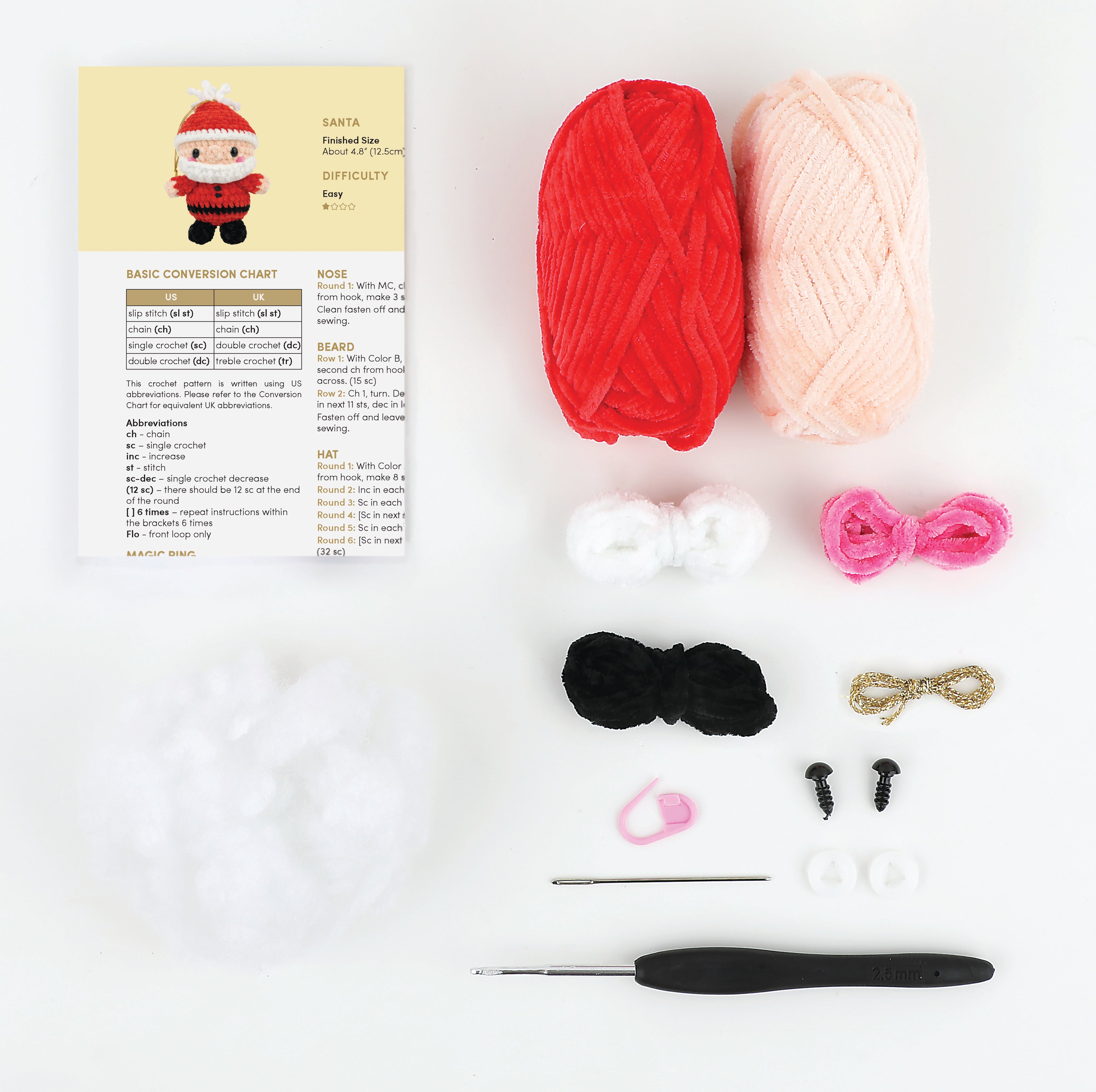 Anchor Festive Amigurumi Kit - Santa Claus