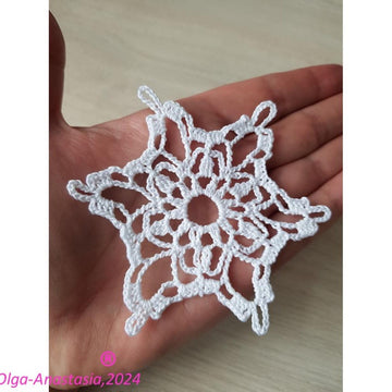 Christmas crochet snowflake 85