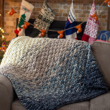 Double Moss Faded Throw