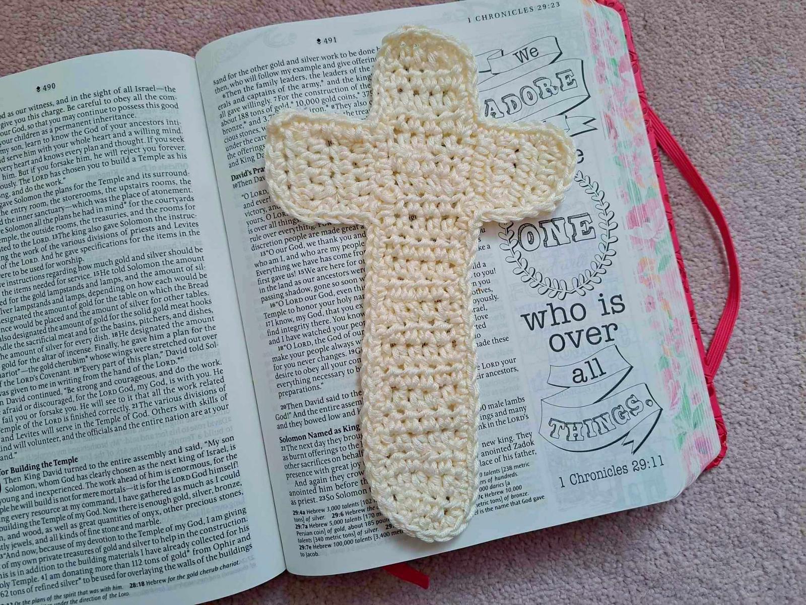 Crochet Jesus Cross Bookmark Pattern