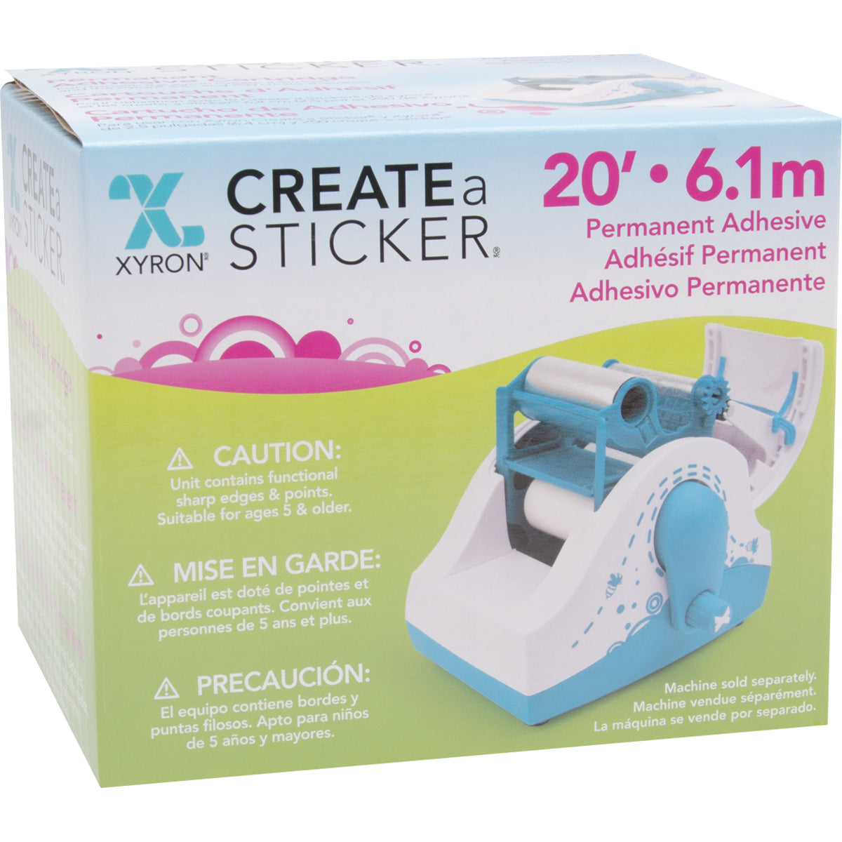 Xyron 250 Refill Cartridge - 2.5"X20' Permanent
