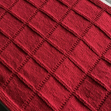 Aran Simple Square Blanket