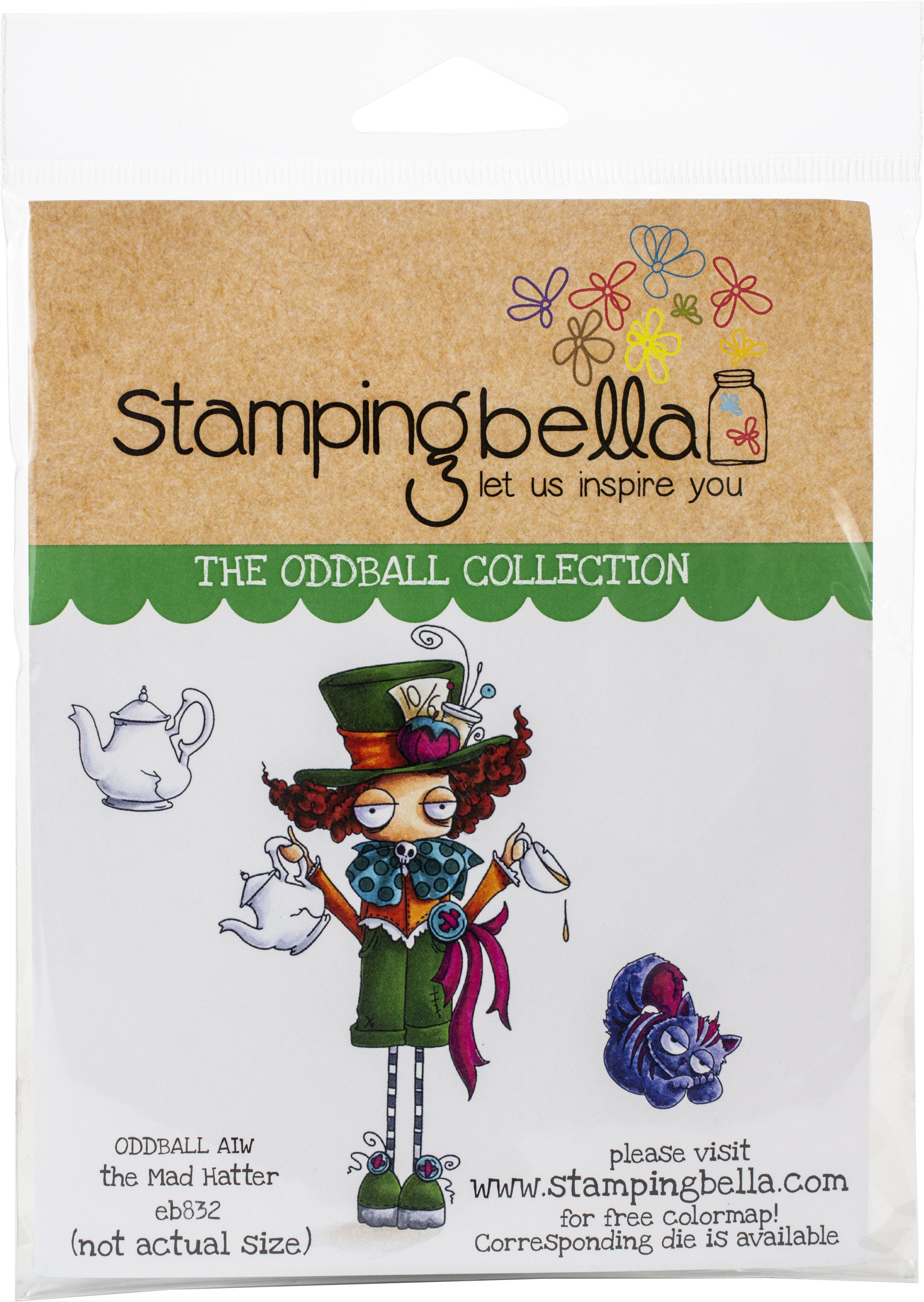 Stamping Bella Cling Stamps - Oddball Mad Hatter