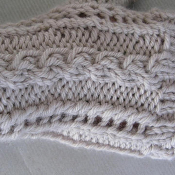 Lace and Cable Mitts