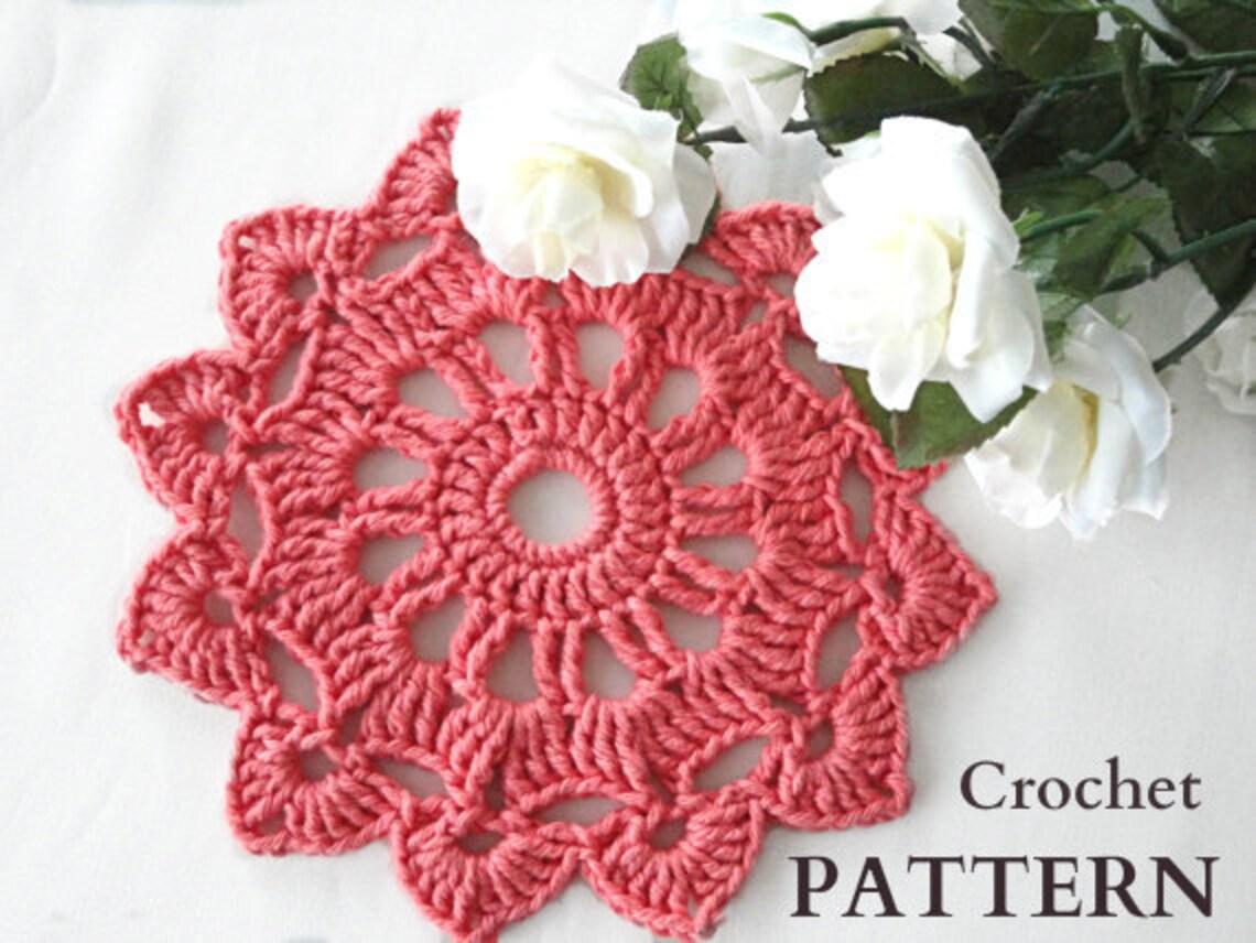 Pattern Crochet Placemat Coaster Home Decor