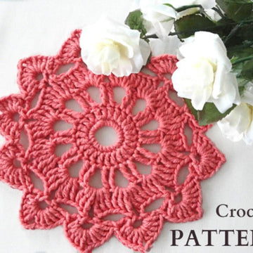 Pattern Crochet Placemat Coaster Home Decor