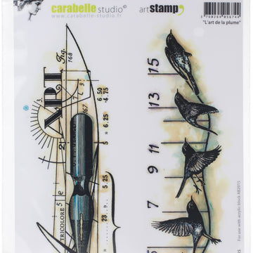 Carabelle Studio Cling Stamp A5 - The Art Of The Feather