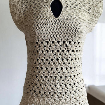 Arcelle Échancrée – Keyhole Crochet Top
