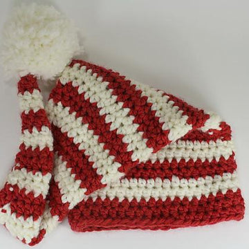 Bulky Weight Crocheted Holiday Stocking Cap