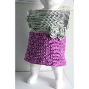Crochet pattern for an adorable baby dress