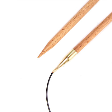 KnitPro Basix Beech Fixed Circular Needles 80cm (32in)