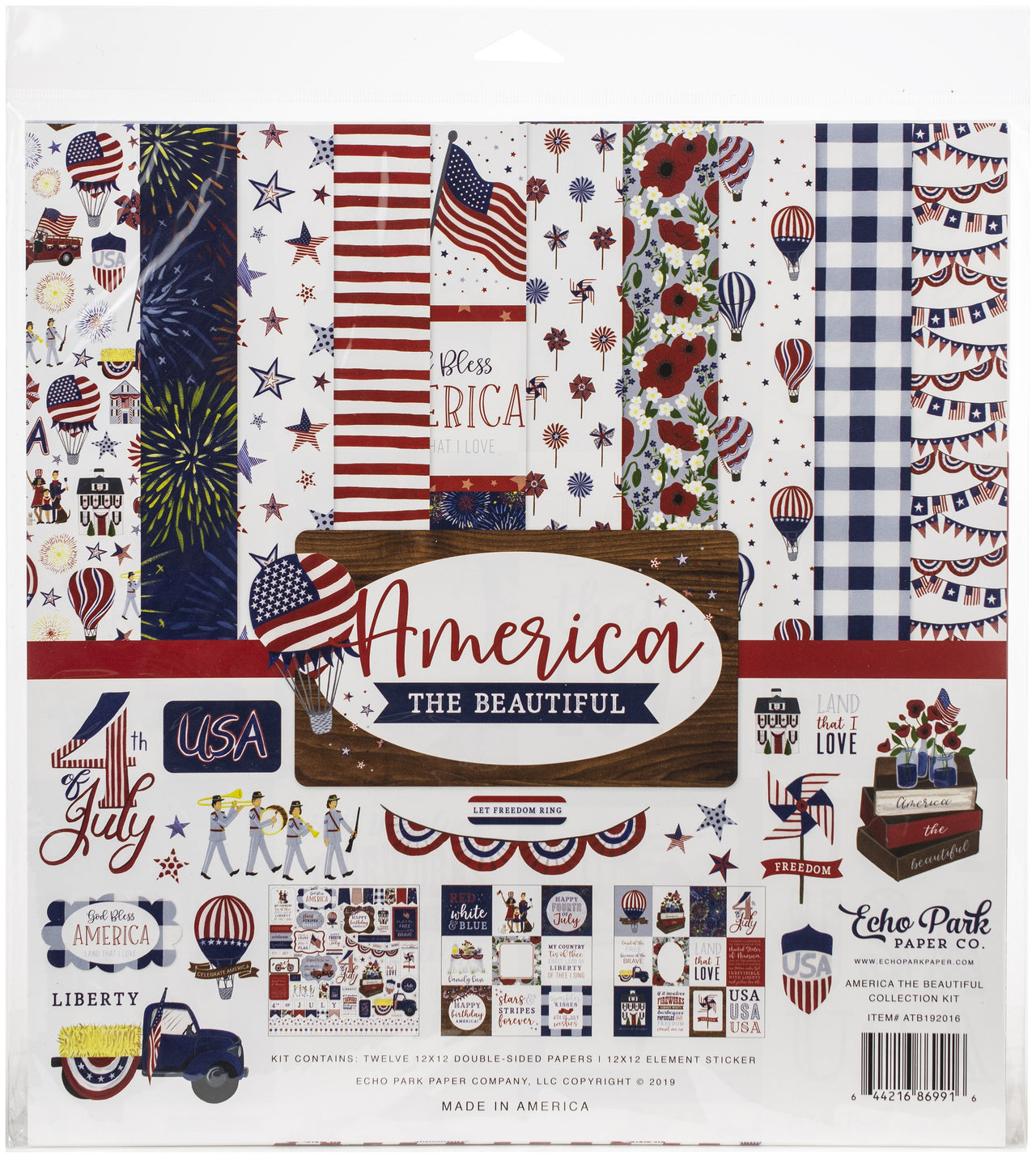 Echo Park Paper Echo Park Collection Kit 12"X12" - America The Beautiful