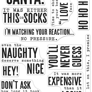 Hero Arts Clear Stamps 4"X6" - Snarky Christmas Messages