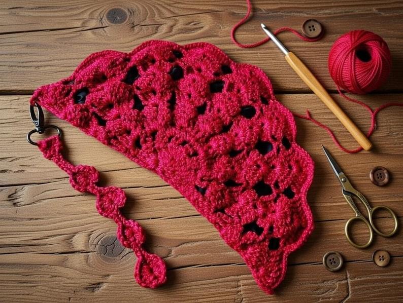 Crochet half Circle Bag Pdf + Video Tutorial