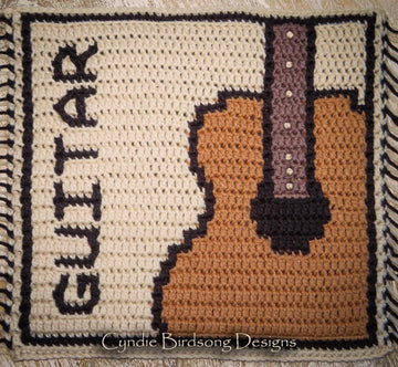 Musical Magic mosaic square - Guitar