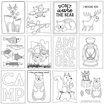 Photoplay Paper Camp Happy Bear Double-Sided Cardstock 12"X12" 25/Pkg - Color Me