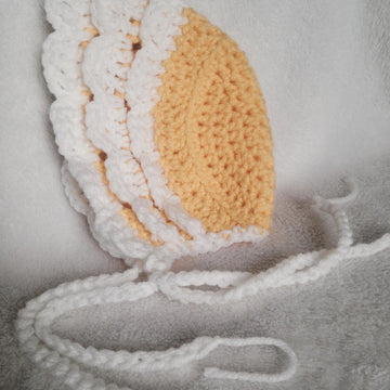 Ruffly Petal Baby Bonnet