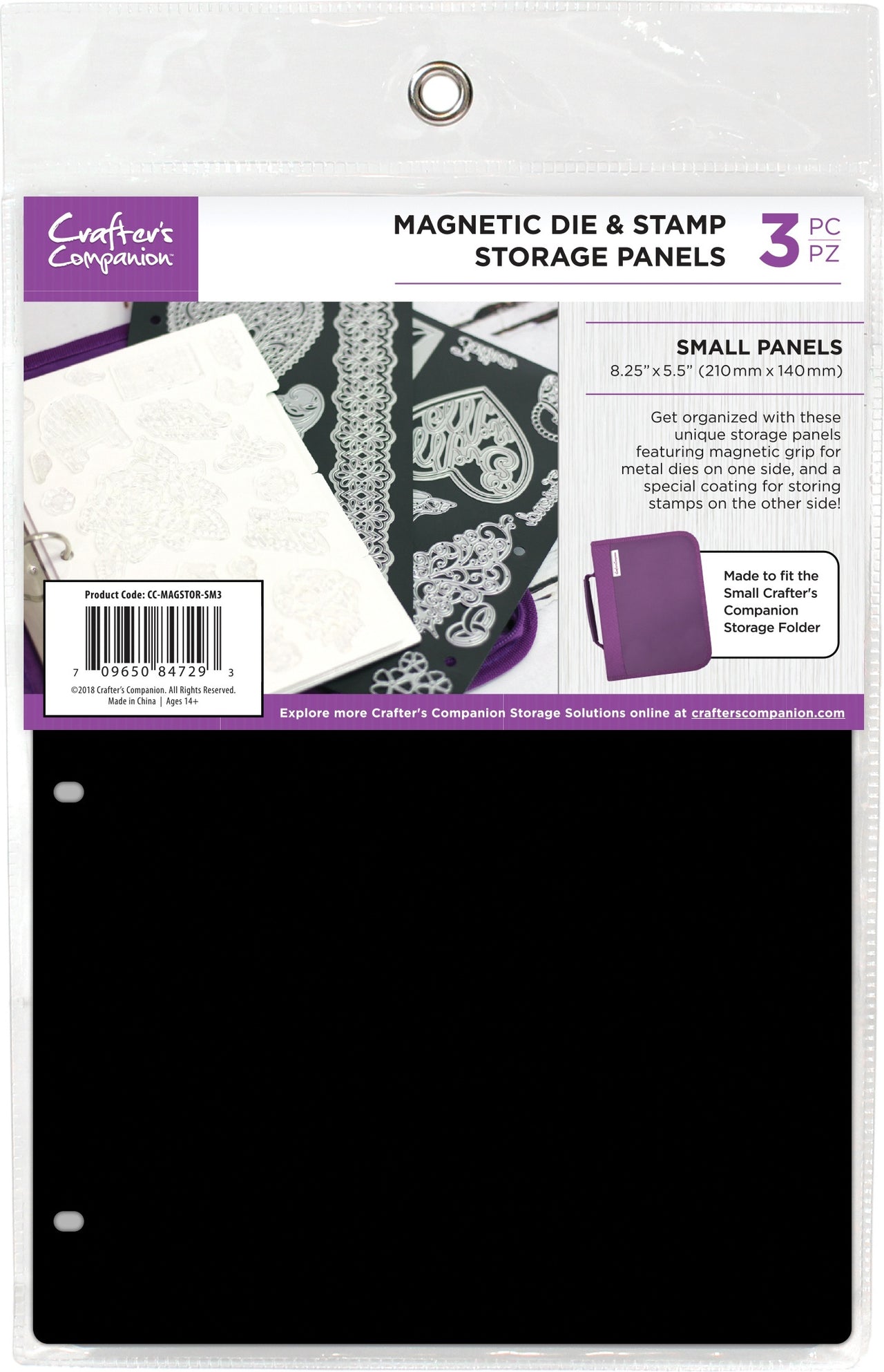 Crafter's Companion 8.25"X5.5" Magnetic Storage Panels 3/Pkg - Small