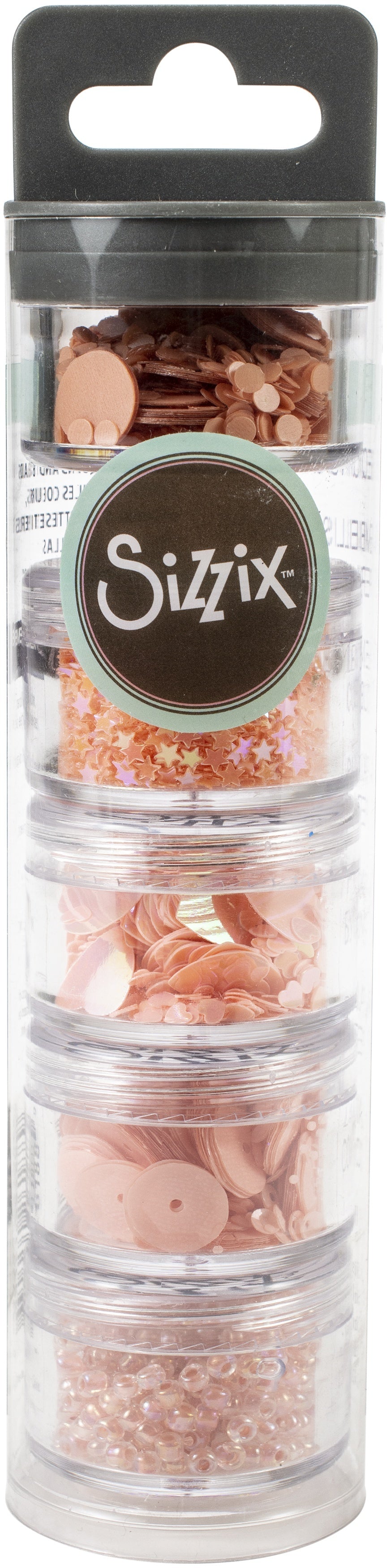 Sizzix Making Essential Sequins & Beads 5/Pkg - Sorbet, 5g Per Pot