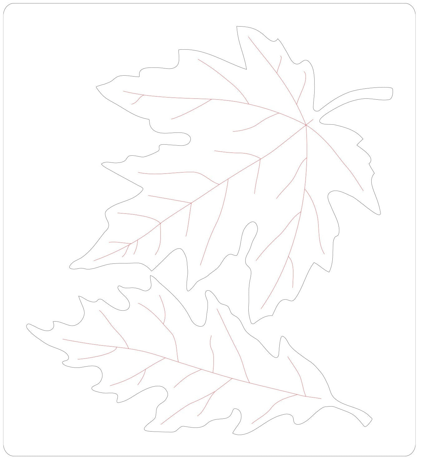Sizzix Bigz Die By Jenna Rushforth - Autumnal Leaves