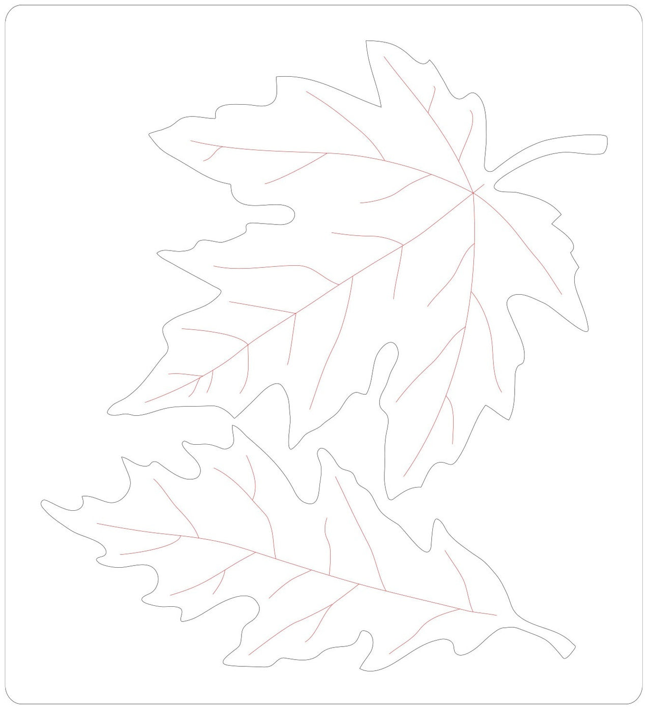 Sizzix Bigz Die By Jenna Rushforth - Autumnal Leaves