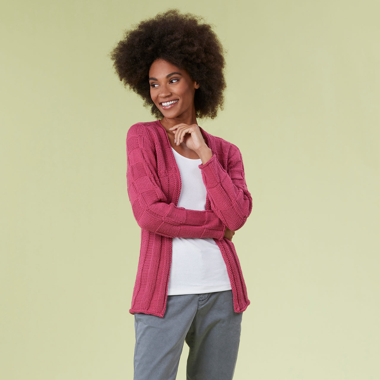 Rehoboth Cardigan - Knitting Pattern for Women in Tahki Yarns Coronado by Tahki Yarns