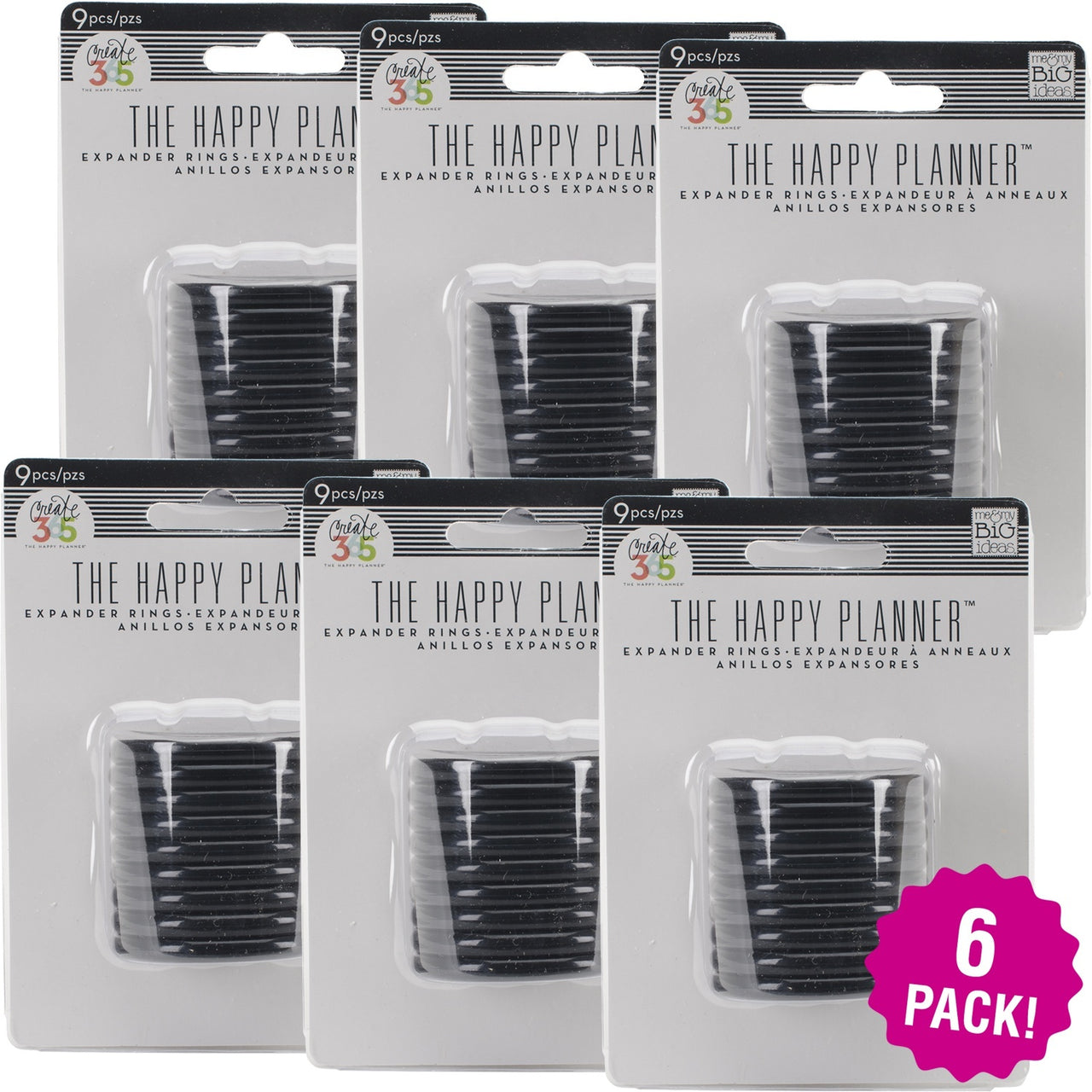 ODDITIES Happy Planner Discs 1.75" 54/Pkg - Black 1.75"