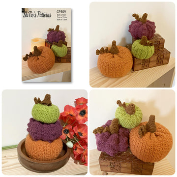 509- Pumpkin Decoration Crochet Pattern - 509