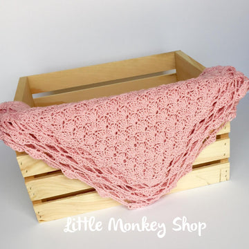 Shells Heirloom baby Blanket