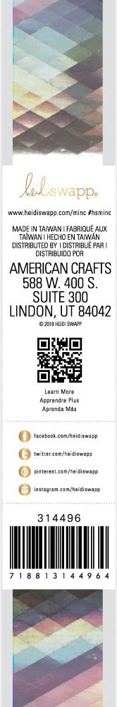American Crafts Heidi Swapp Minc Reactive Foil 12.25" - Silver Square 6' Roll