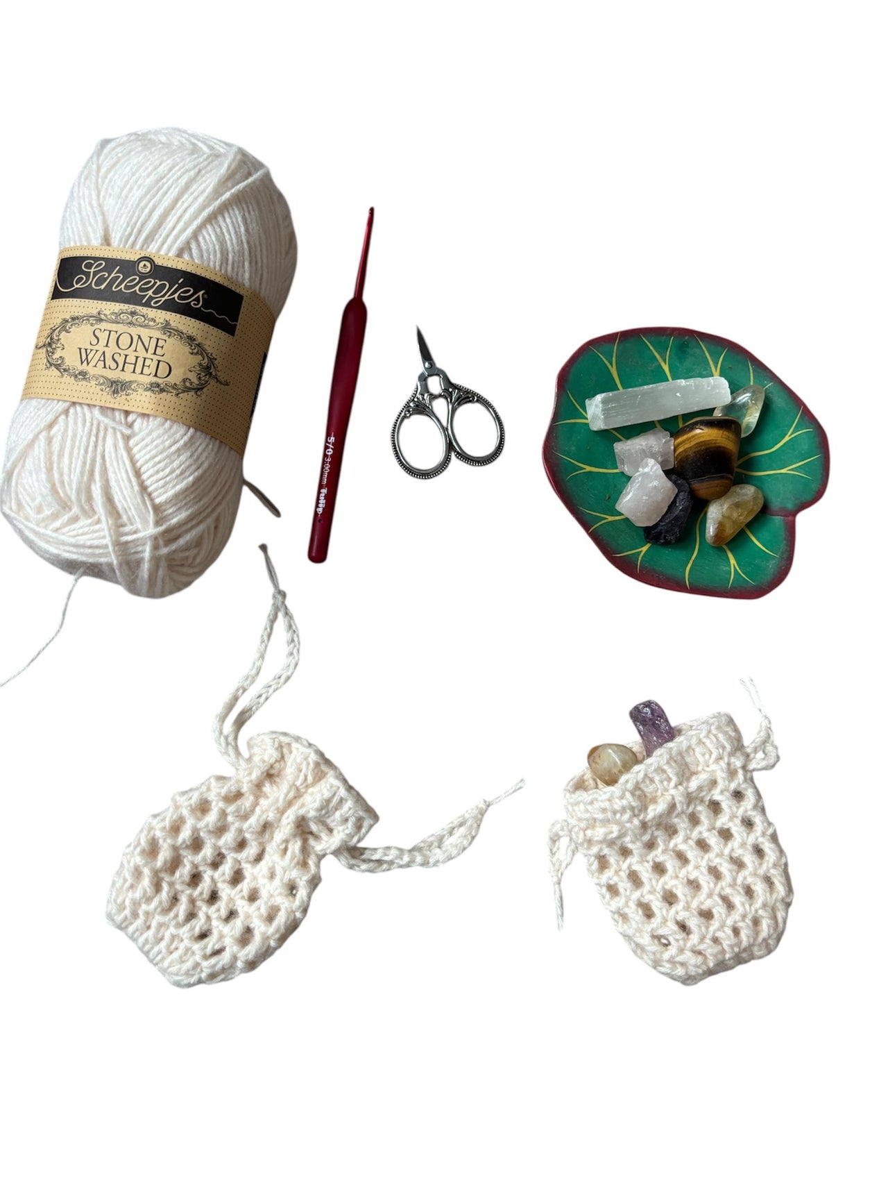 Moonlight Crystals String Pouch